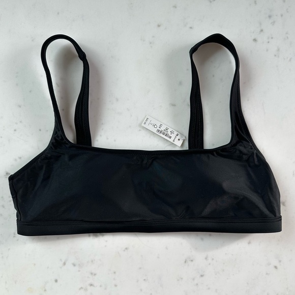 NWT Madewell Black Bikini Top - Picture 1 of 4